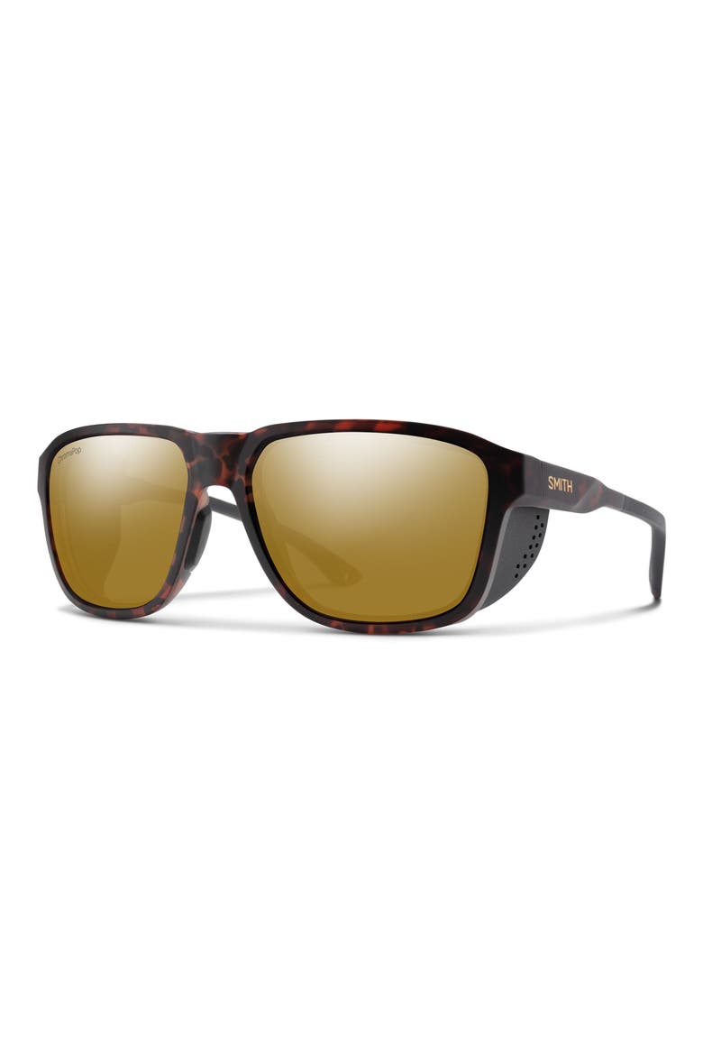 Embark 58mm ChromaPop™ Polarized Square Sunglasses, Alternate, color, TORTOISE / CHROMAPOP BRONZE