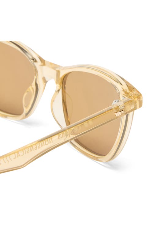 Le Specs Nonsensical 52mm D-frame Sunglasses In Blonde/light Brown Mono
