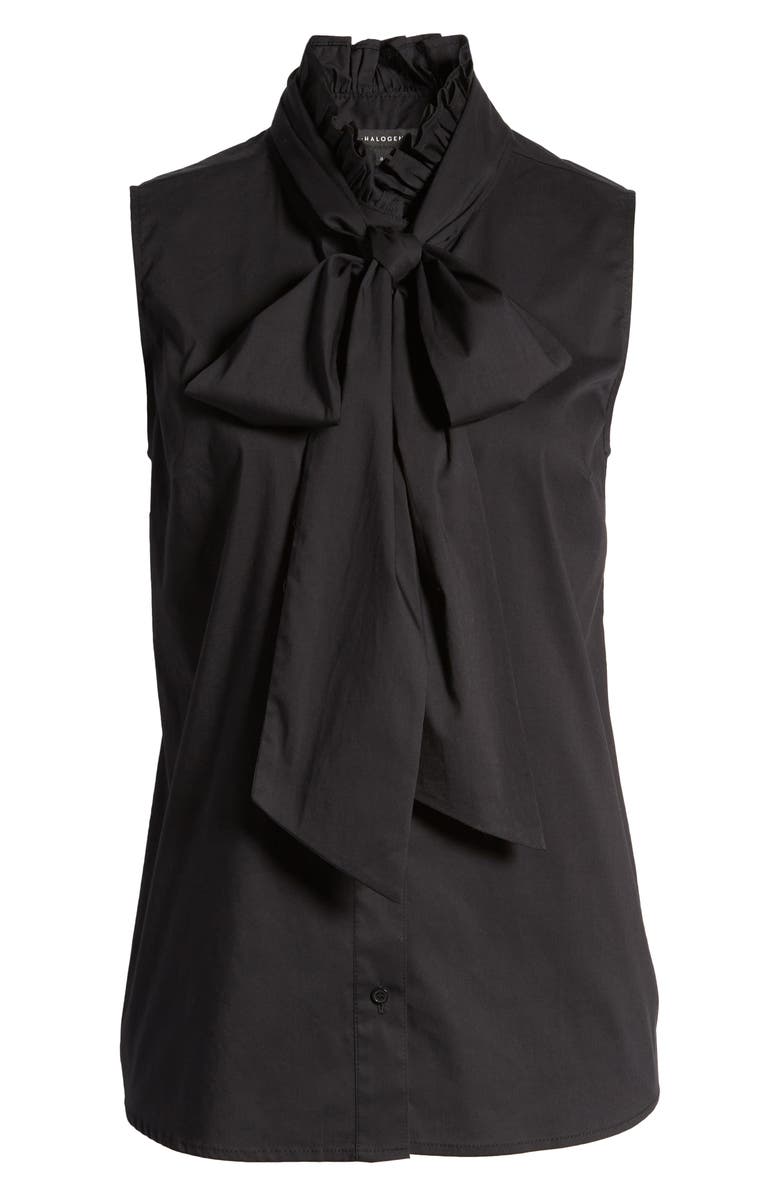 Halogen<sup>®</sup> Sleeveless Tie Neck Blouse, Alternate, color,