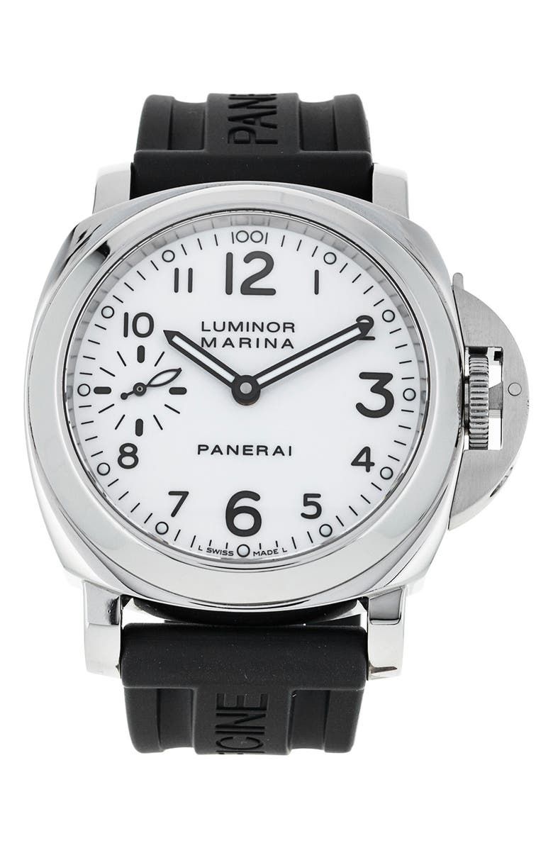 Watchfinder & Co. Panerai Preowned Luminor Marina Rubber Strap Watch, 44mm, Main, color,