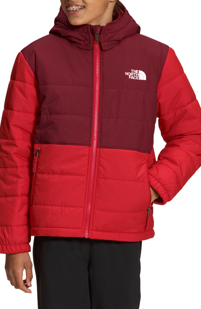The North Face Kids' Mount Chimbo Water Repellent Reversible Hooded Jacket, Main, color, 