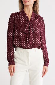 Gemma + Jane Tie Neck Georgette Top