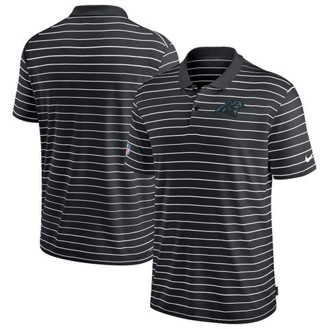 Men's Nike Black Carolina Panthers Sideline Lock Up Victory Performance Polo