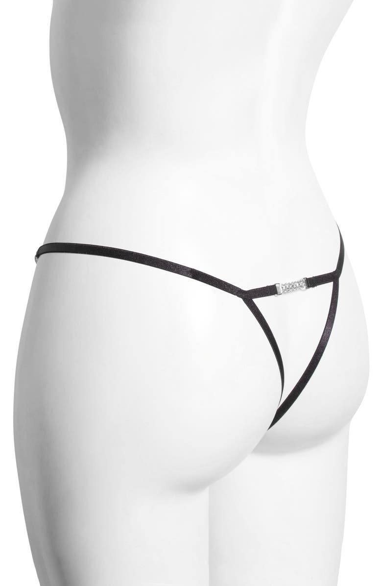 Bluebella Susu Embellished Thong, Alternate, color,