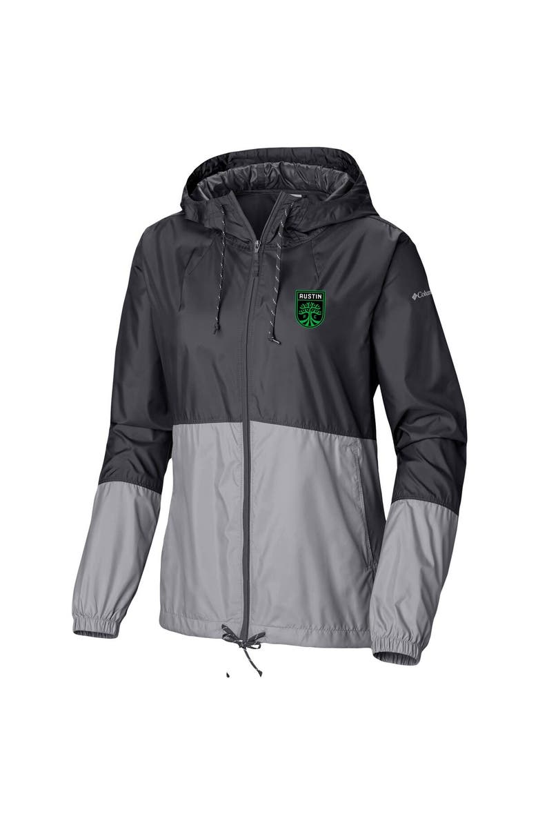 Columbia Women's Columbia Black/Gray Austin FC Flash Forward Team Windbreaker Jacket, Alternate, color, Black