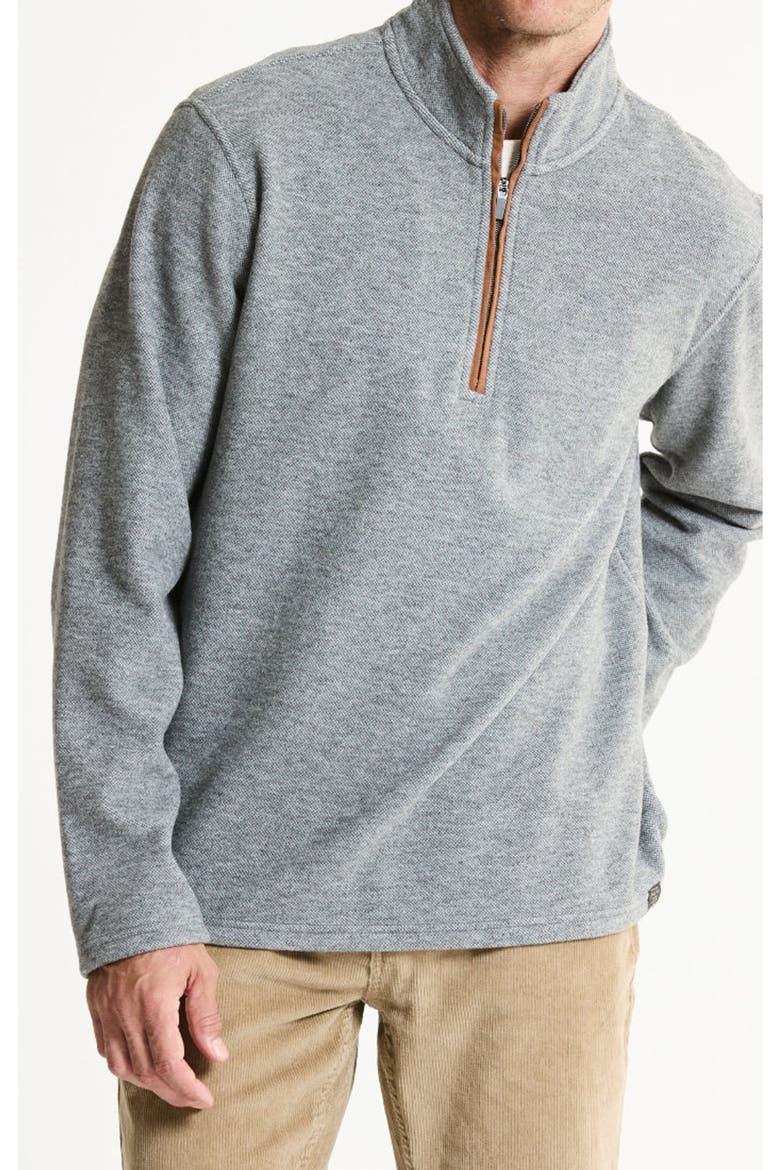 Wool Blend Knit Quarter Zip, Alternate, color, GREY