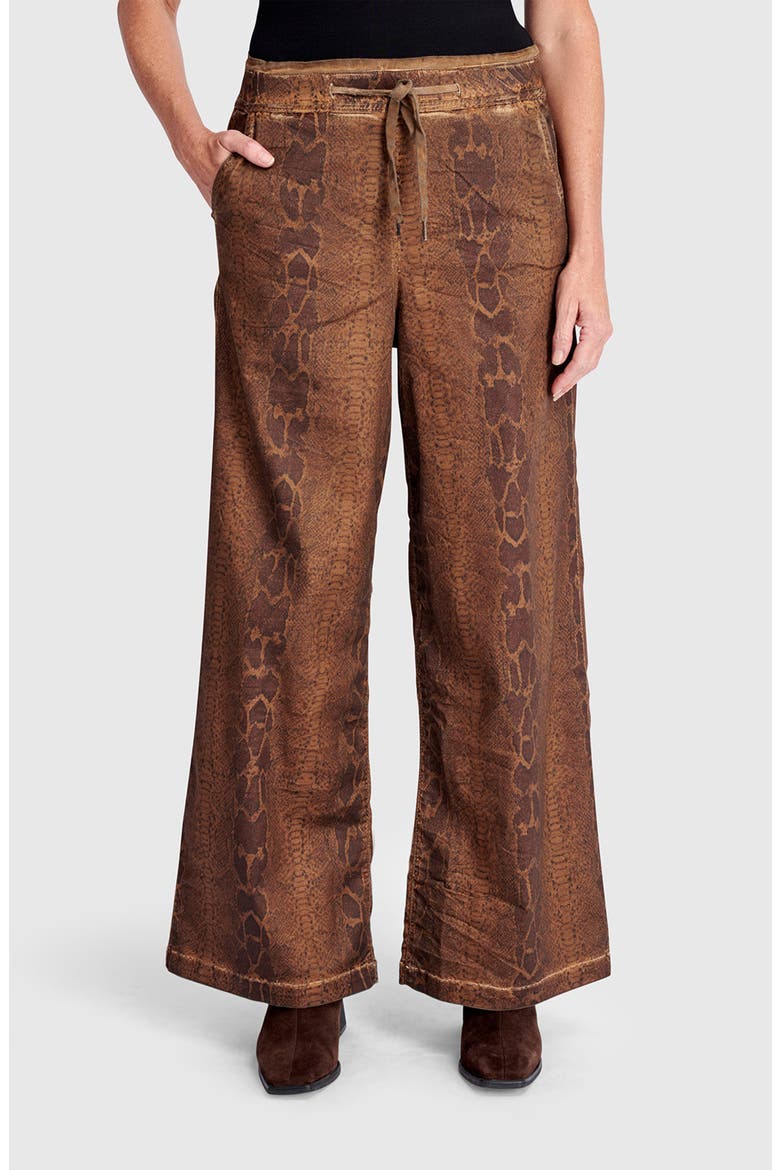 Python Wide Leg Stretch Jeans, Main, color, Boa