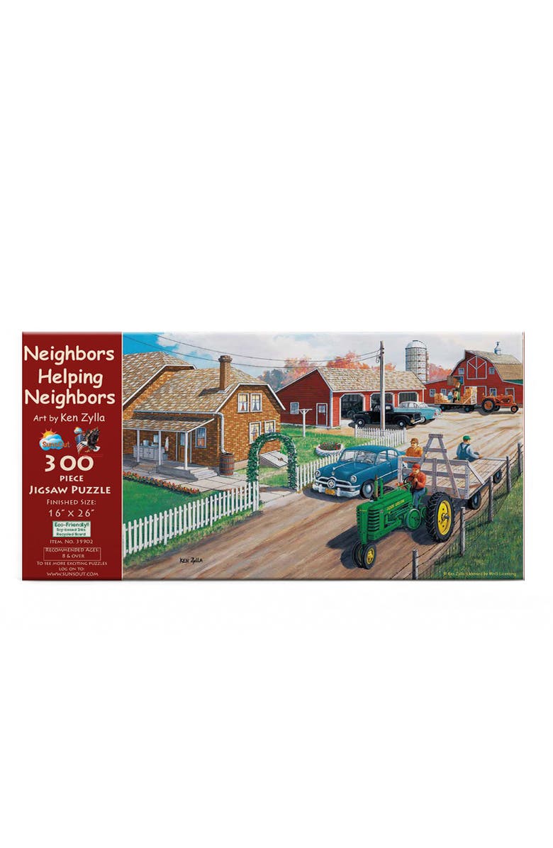 Sunsout Neighbors Helping Neighbors 300 piece Jigsaw Puzzle for Adults, Alternate, color, Multicolor