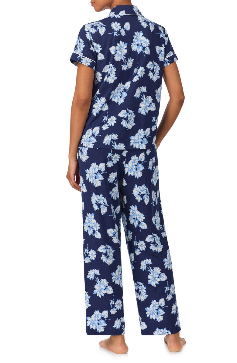 Lauren Ralph Lauren Print Crop Pajamas, Alternate, color, Navy/ Print
