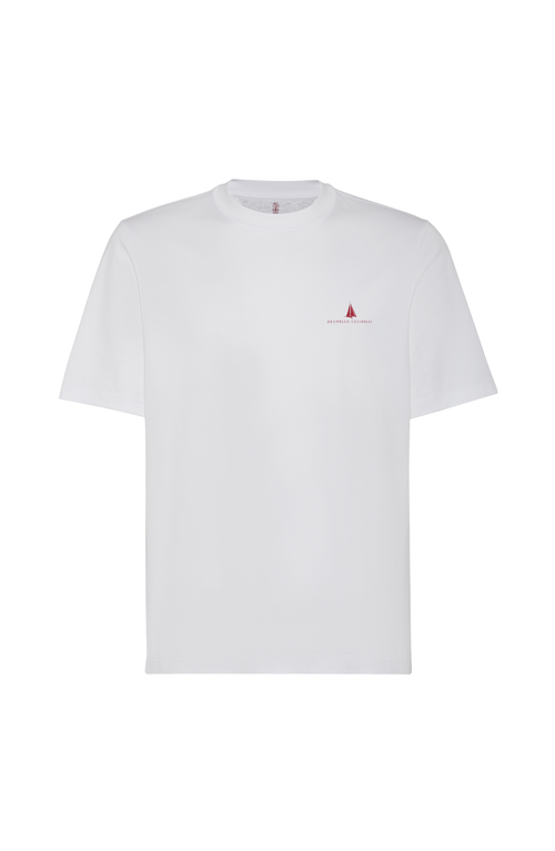 Brunello Cucinelli T-shirt With Print In White