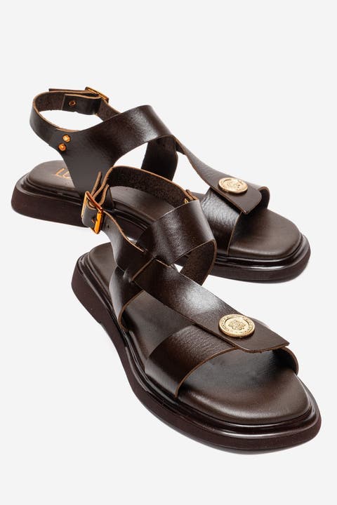 Quella Leather Buckle Sandal
