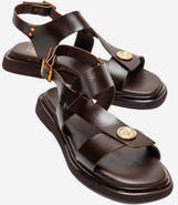 Forever & Always Shoes Quella Leather Buckle Sandal