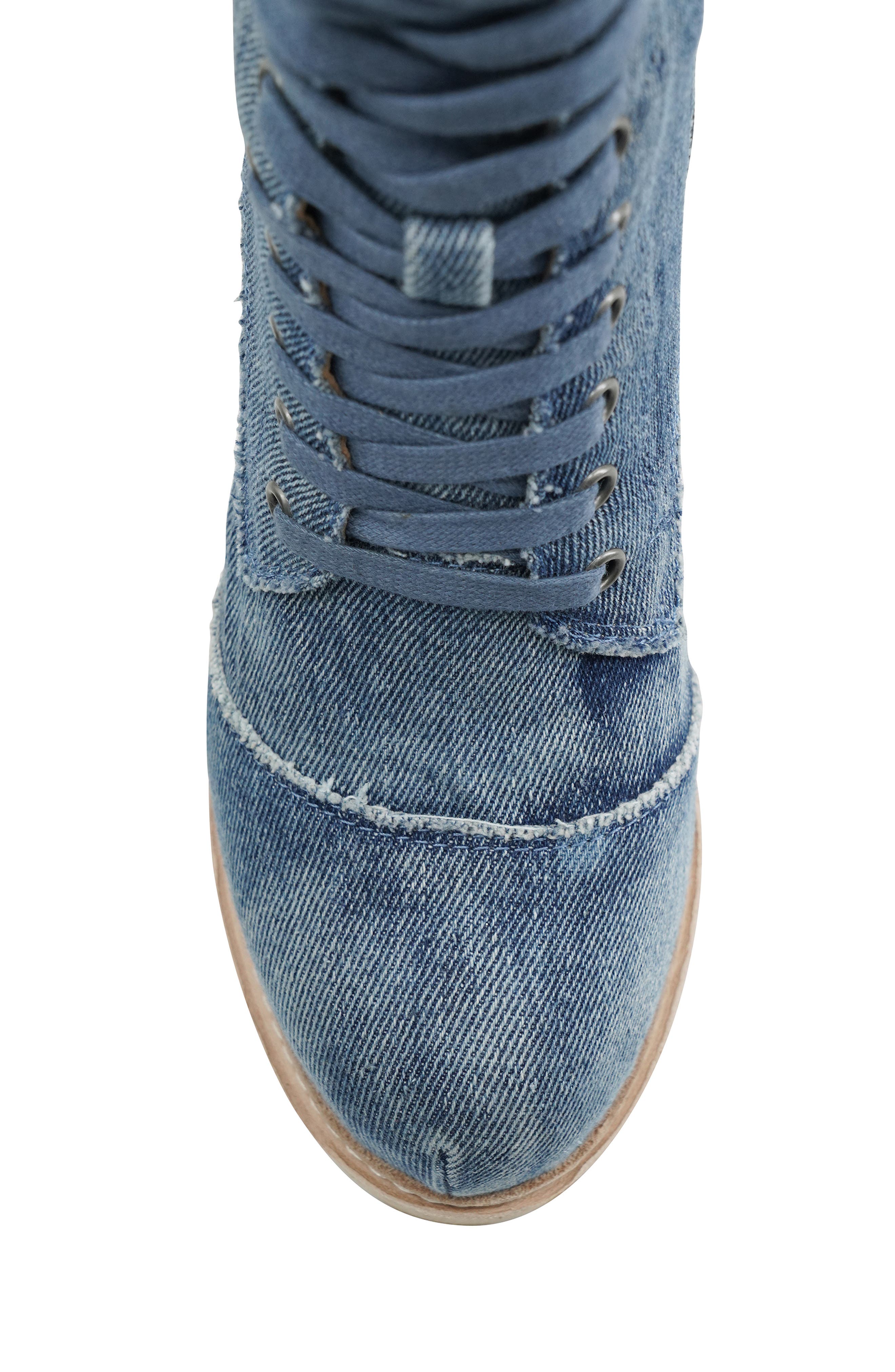 ZIGI Johanny Platform Bootie, Alternate, color, Blue Denim
