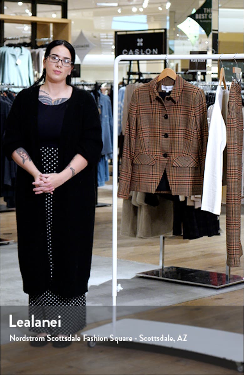 Aire Houndstooth Check Wool Dickey Jacket, sales video thumbnail