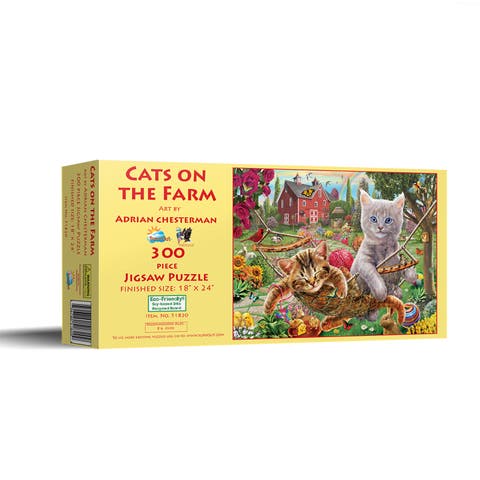 Cats on the Farm 300 piece Jigsaw Puzzle for Adults