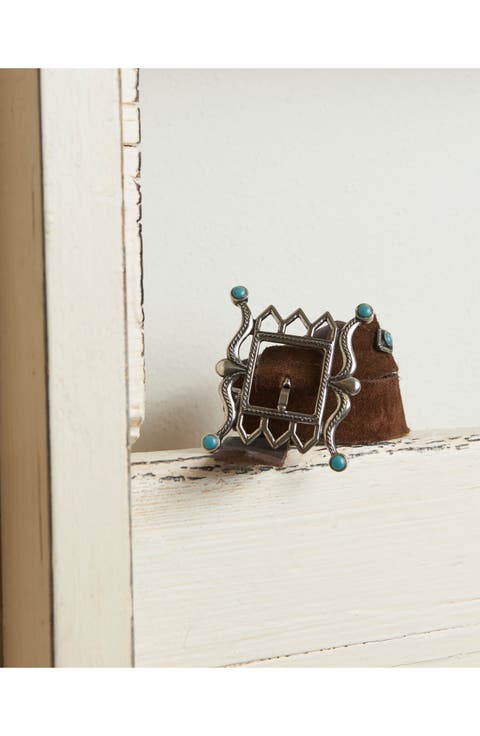 Tea Suede Leather Belt