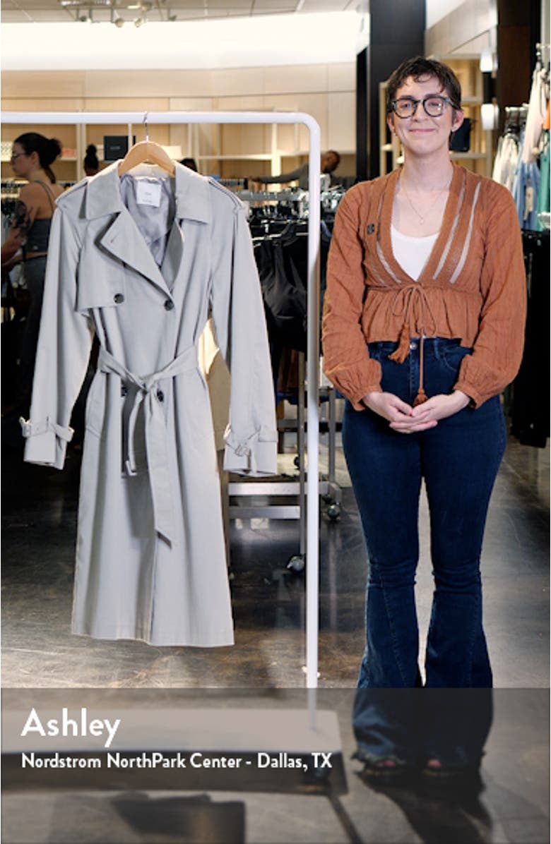 Belted Water Repellent Trench Coat, sales video thumbnail