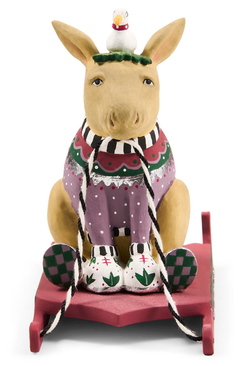 Patience Brewster Mooseltoe Moose Figurine, Main, color, RED