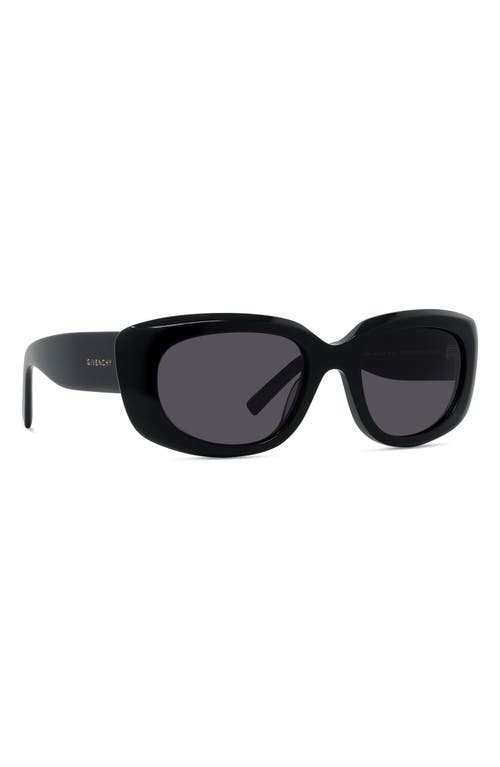 Givenchy Gv Day 54mm Geometric Sunglasses In Black