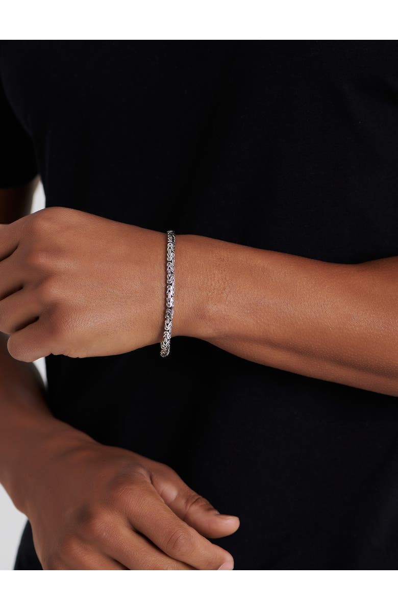 DEVATA Borobudur Oval Chain Bracelet in Sterling Silver, 5mm, Alternate, color, 