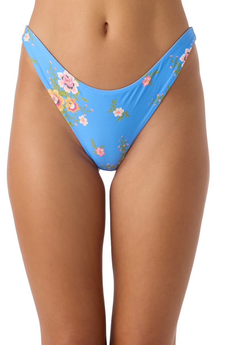 O'Neill Rio Flamenco Floral Bikini Bottoms, Main, color, Regatta