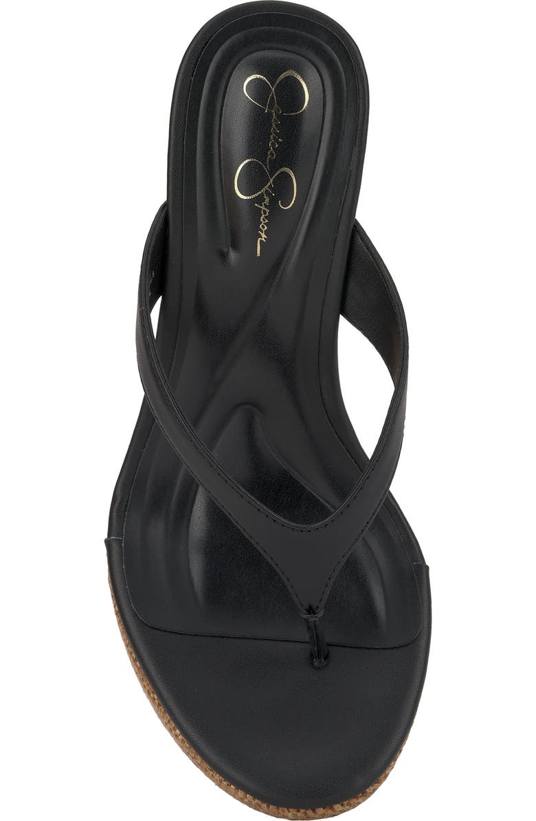Jessica Simpson Jyseta Platform Wedge Flip Flop, Alternate, color, Black