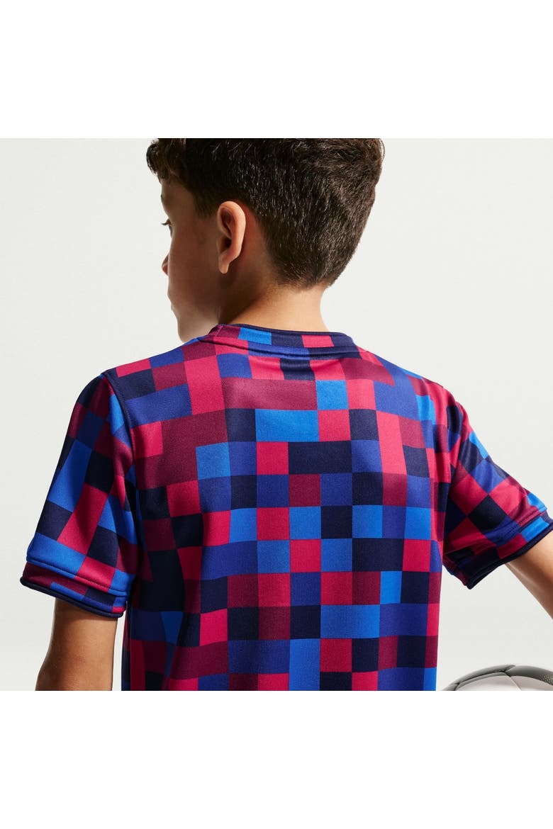 Youth Nike  Garnet Barcelona 2026/27 Home Pre-Match Top, Alternate, color, Garnet