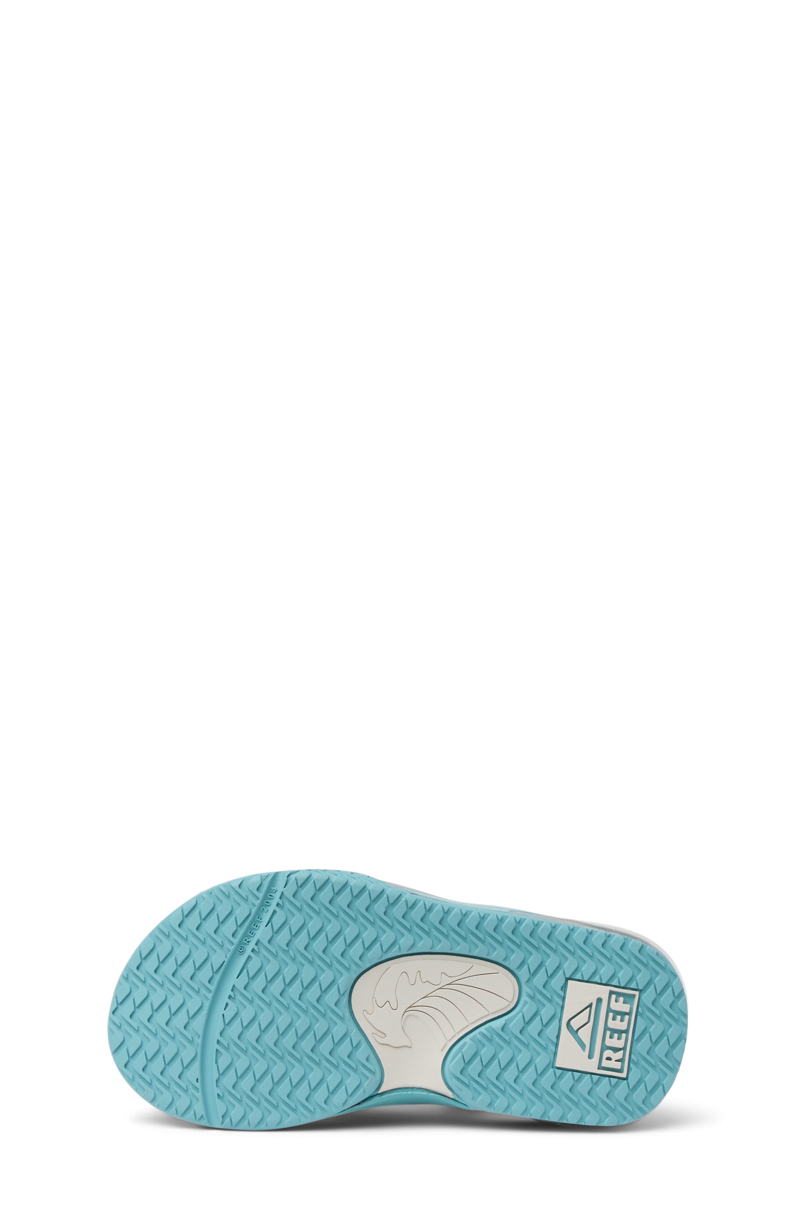 Reef Kids' Little Fanning Flip Flop, Alternate, color, Tan/ Grey/ Blue