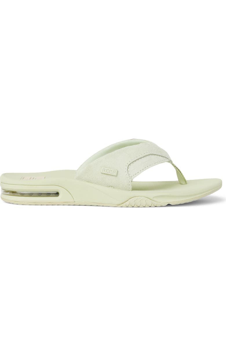 Reef Fanning Flip Flop Sandal, Alternate, color, Aloe Wash Suede