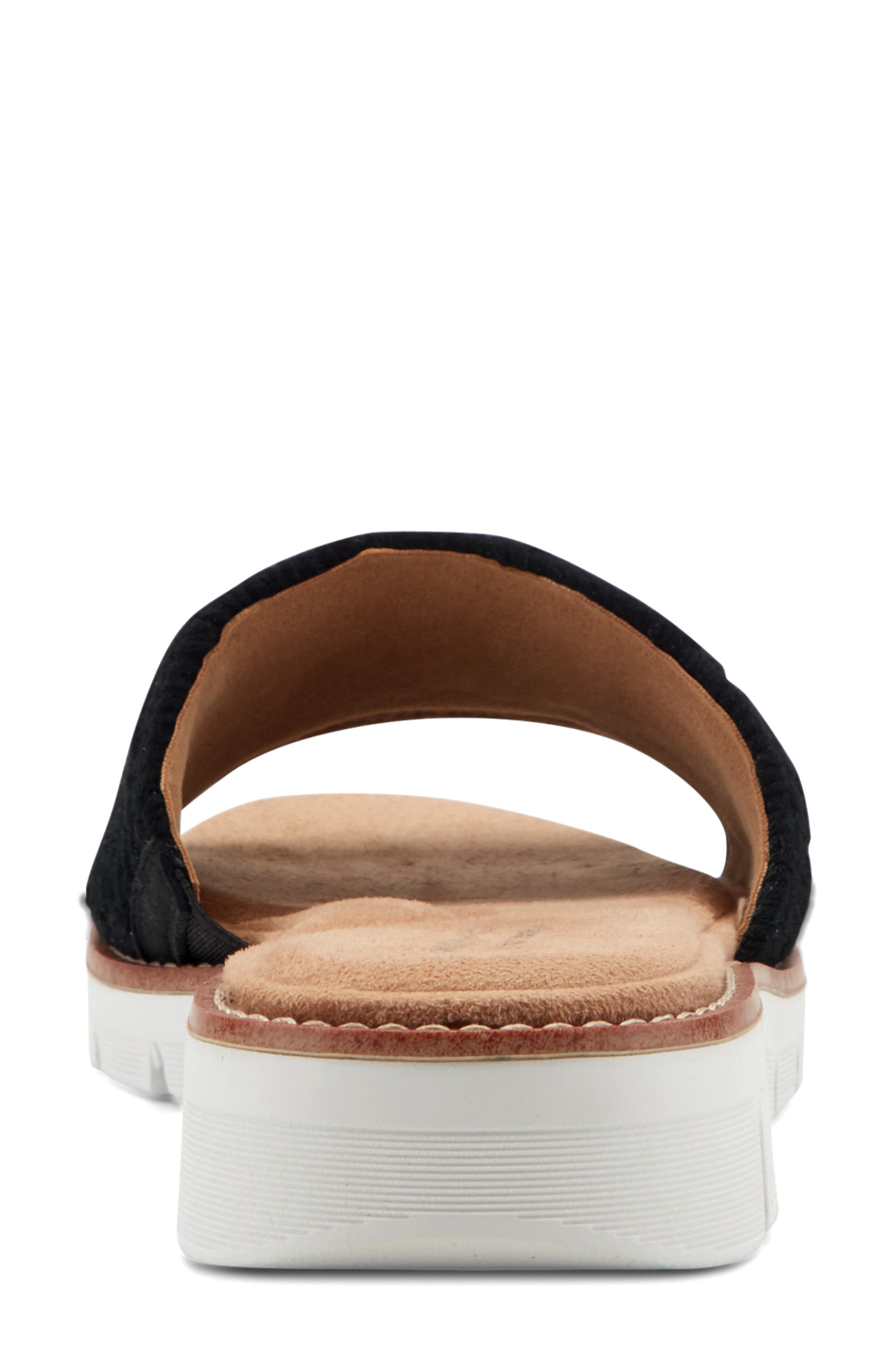 Easy Spirit Jadyn Platform Wedge Slide Sandal, Alternate, color, Black