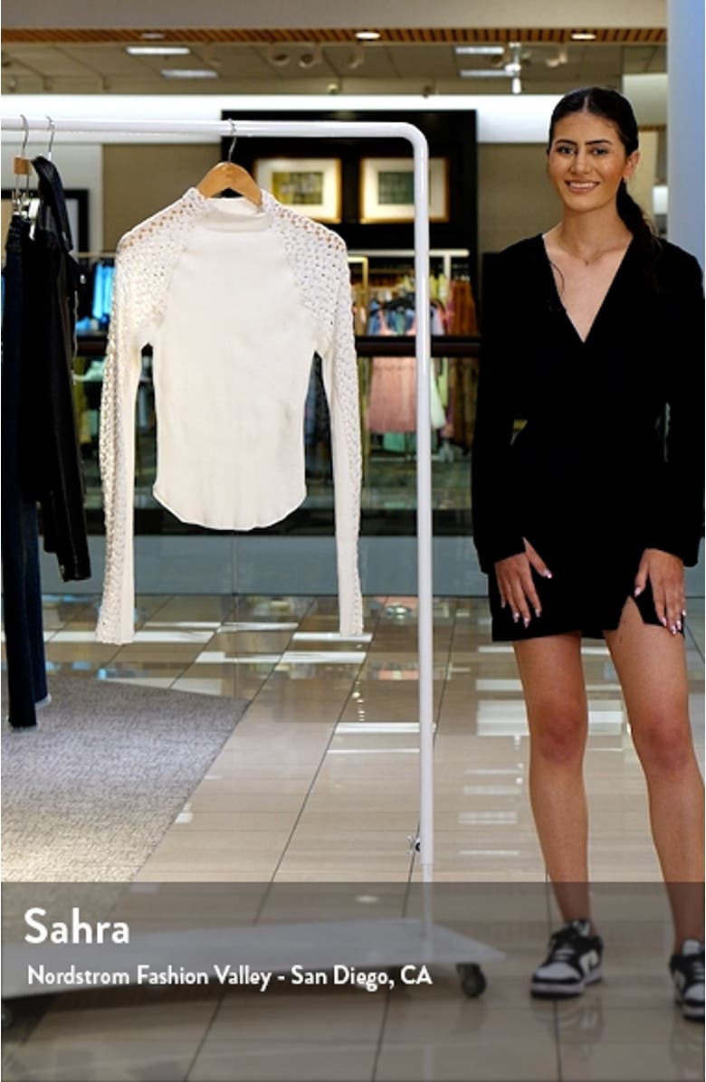 Clemente Mixed Media Stretch Cotton Top, sales video thumbnail