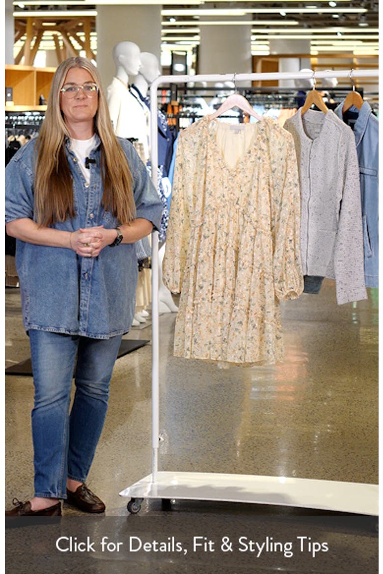 Tiered Ruffle Long Sleeve Chiffon Dress video