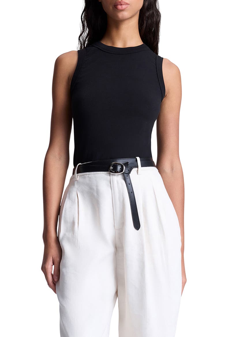 Hadley Cotton Tank, Main, color, BLACK