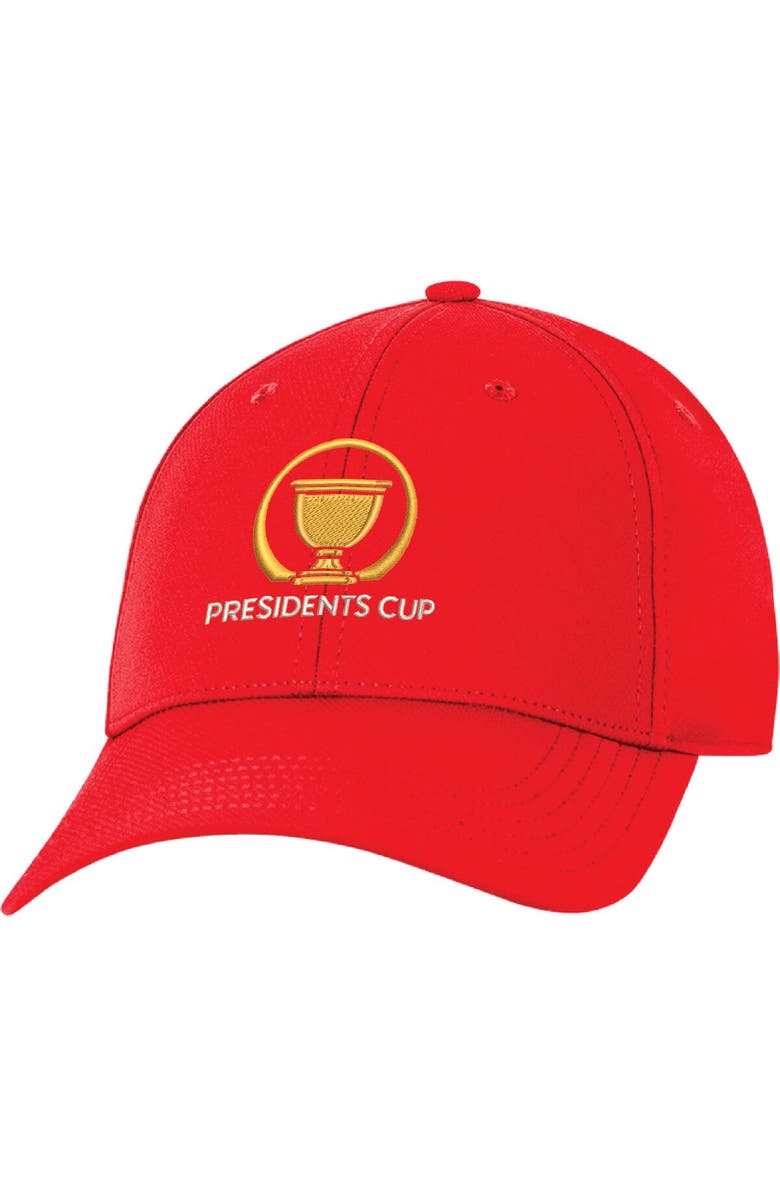 AHEAD Unisex Ahead  Red 2024 Presidents Cup  Stratus Adjustable Hat, Main, color, 