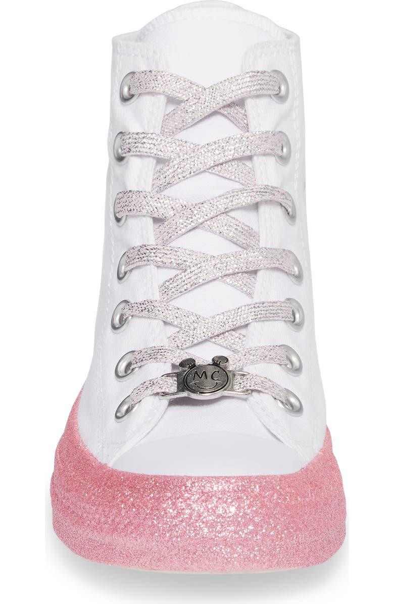 Converse x Miley Cyrus Chuck Taylor All Star Glitter High Top Sneaker, Alternate, color,