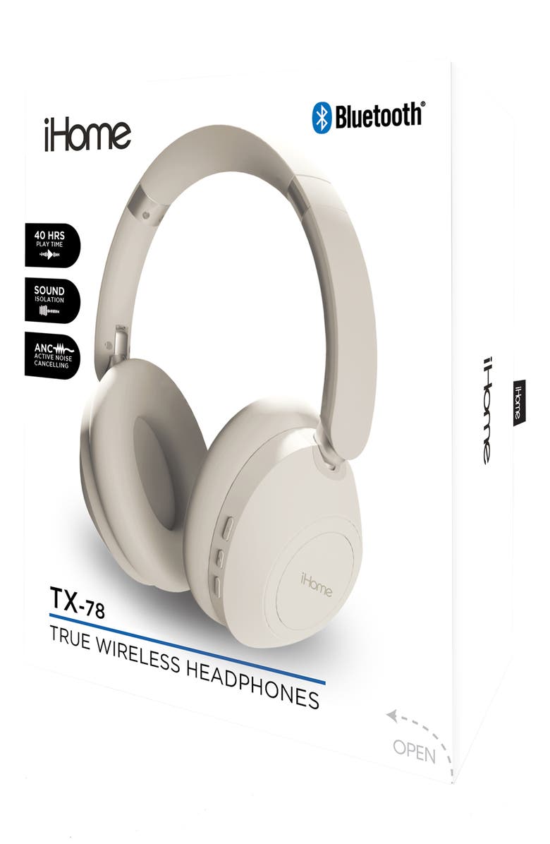 iHome TX-78 Wireless Headphones, Alternate, color, White