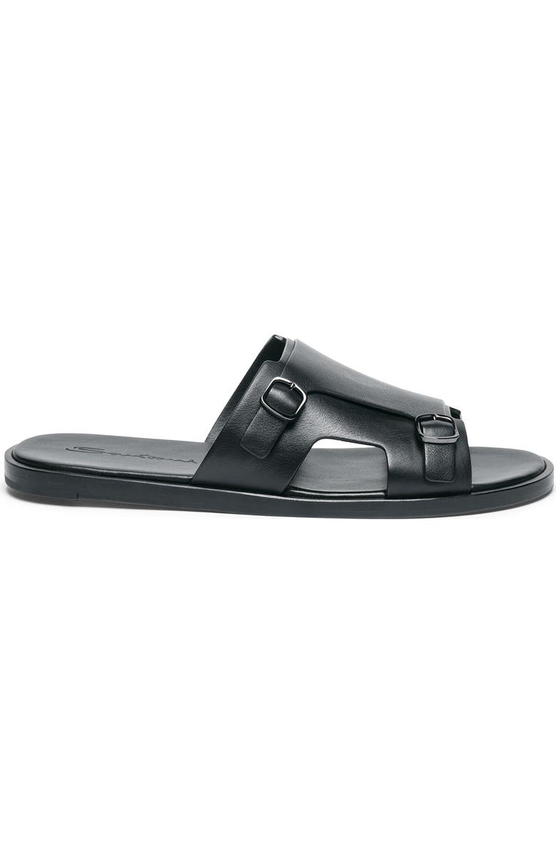 Santoni Duo Sandal, Alternate, color, Black