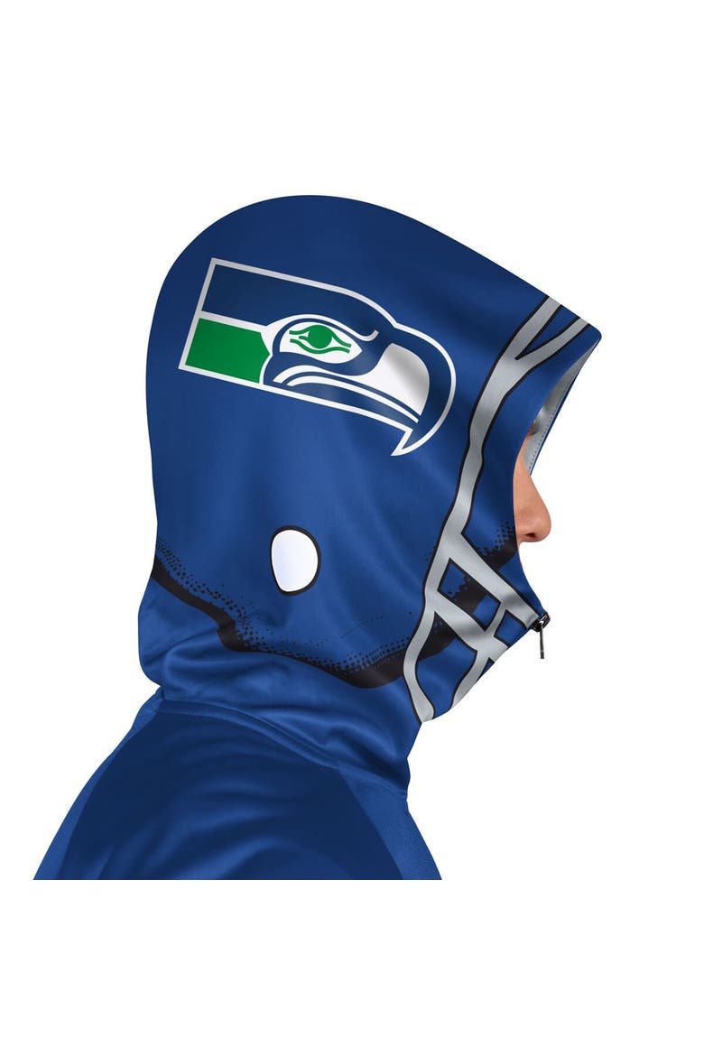Men's Pro Player Royal/Green Seattle Seahawks Retro Helmet Full-Zip Hooded Track Jacket, Alternate, color, Royal