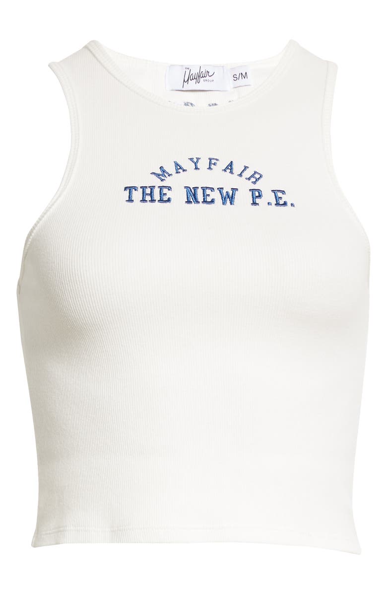 THE MAYFAIR GROUP The New P.E. Crop Cotton Tank Top, Alternate, color, 