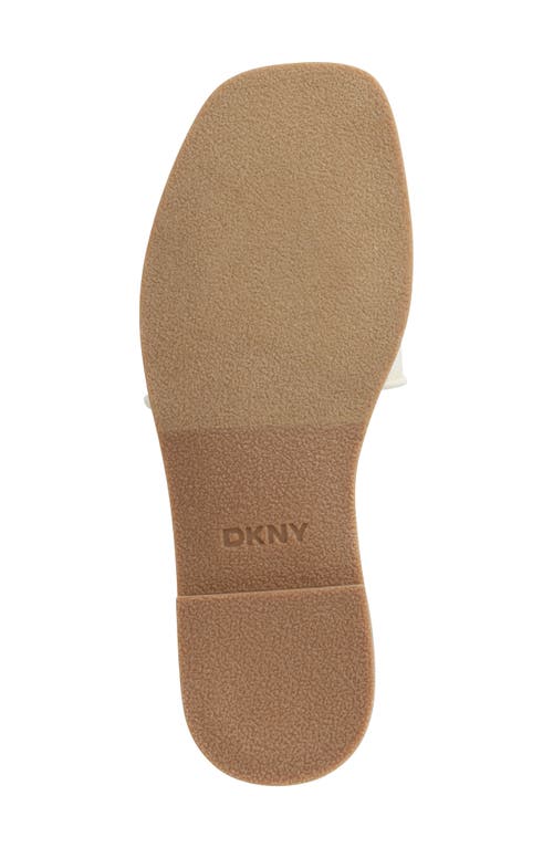Dkny Badin Logo Slide Sandal In Bone