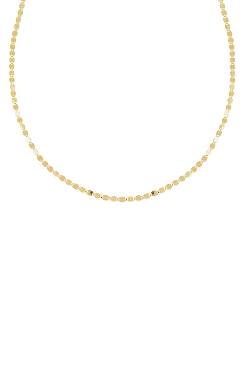 Nude 14K Gold Chain Choker, Alternate, color, YELLOW GOLD