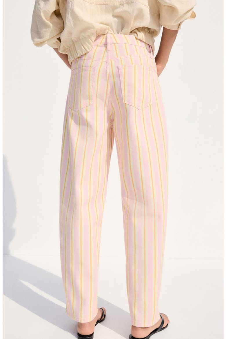 Stripe Balloon Jeans, Alternate, color, PALE PINK