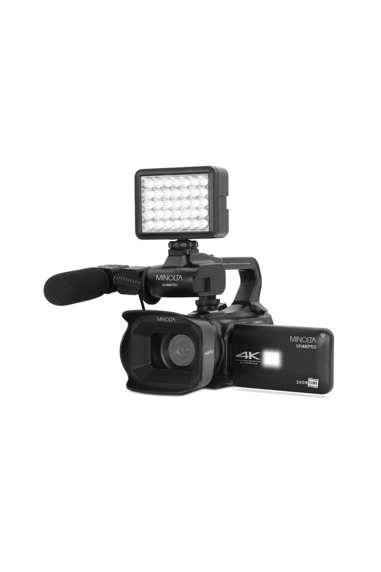 4K Ultra HD Autofocus WiFi Camcorder Kit, Main, color, Black