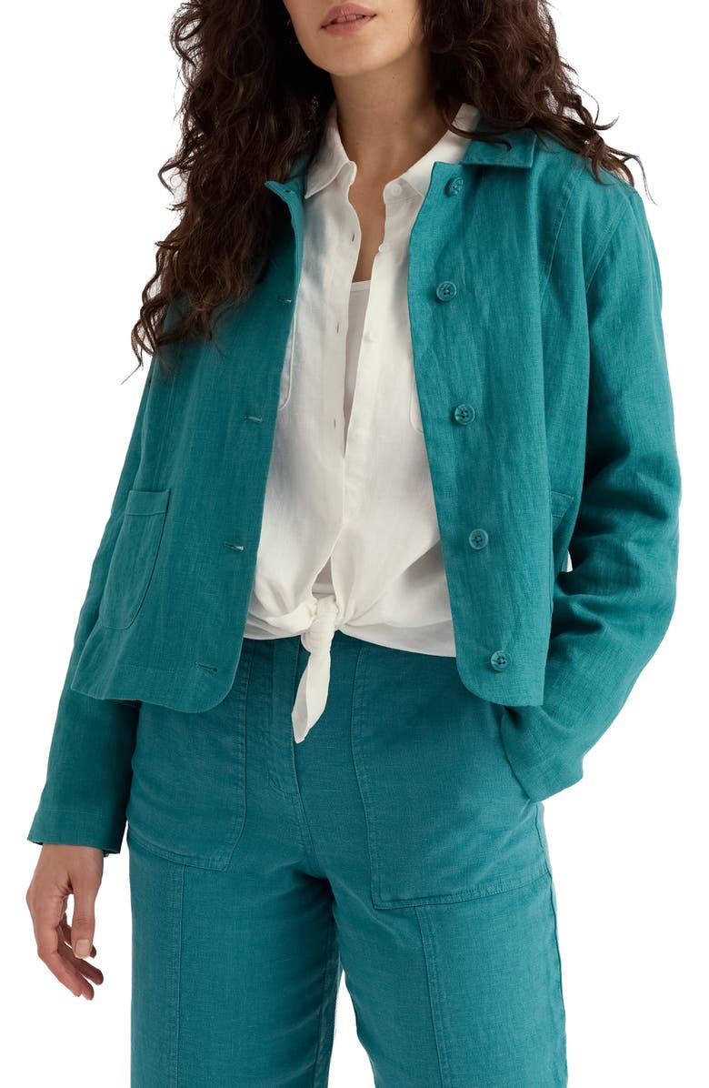 Seasalt Cornwall Arame Linen Jacket, Main, color, Deep Dive