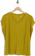Eileen Fisher V-Neck Organic Linen T-Shirt