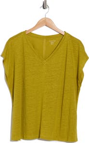 Eileen Fisher V-Neck Organic Linen T-Shirt