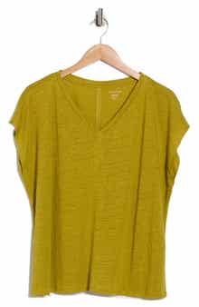Eileen Fisher V-Neck Organic Linen T-Shirt