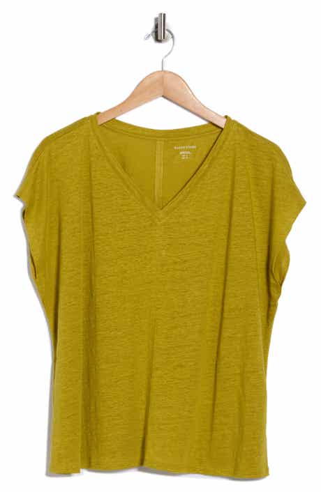 Eileen Fisher V-Neck Organic Linen T-Shirt