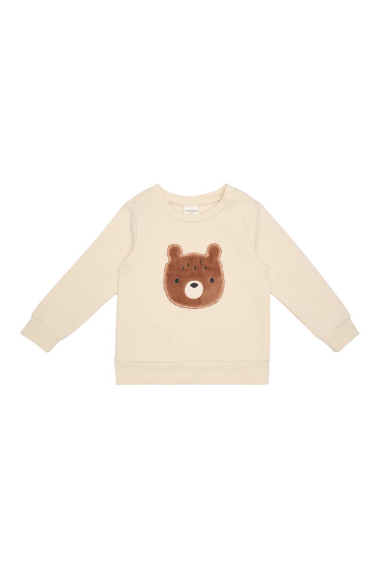 Kids' Sweatshirt & Joggers Set, Alternate, color, OFF WHITE BEAR