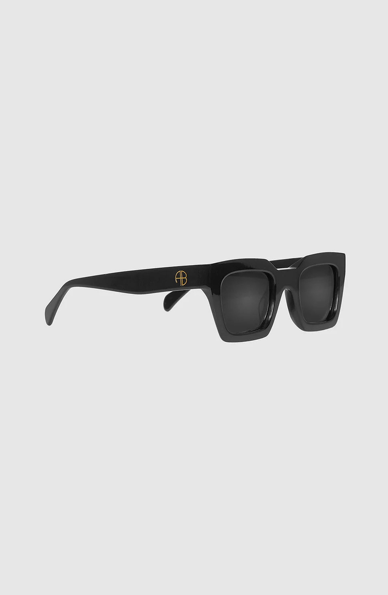 ANINE BING Indio Sunglasses, Alternate, color, Black